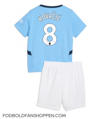 Manchester City Mateo Kovacic #8 Hjemmebanetrøje Børn 2024-25 Kortærmet (+ Korte bukser)